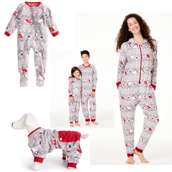 Family Pajamas Other - Polar Bear family Pajamas plus dog
